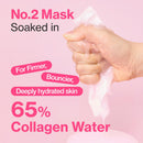 Numbuzin No.2 Rose PDRN Collagen Plumping Sheet Mask 5pks