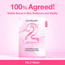 Numbuzin No.2 Rose PDRN Collagen Plumping Sheet Mask 5pks