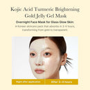 Medicube Kojic Acid Turmeric Brightening Gel Mask 4 Sheets