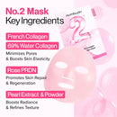 Numbuzin No.2 Rose PDRN Collagen Plumping Sheet Mask 5pks