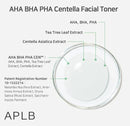 AHA BHA PHA Centella Facial Toner 5.41fl. oz. / 160ml