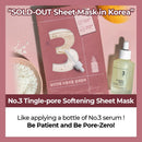 Numbuzin No.3 Tingle-Pore Softening Sheet Mask 4ea