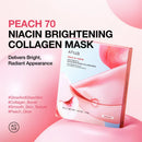 Peach 70+ Niacin Brightening Collagen Mask 4pk